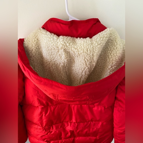 J. Crew Red Signature Puffer Coat size Medium - Picture 6 of 7